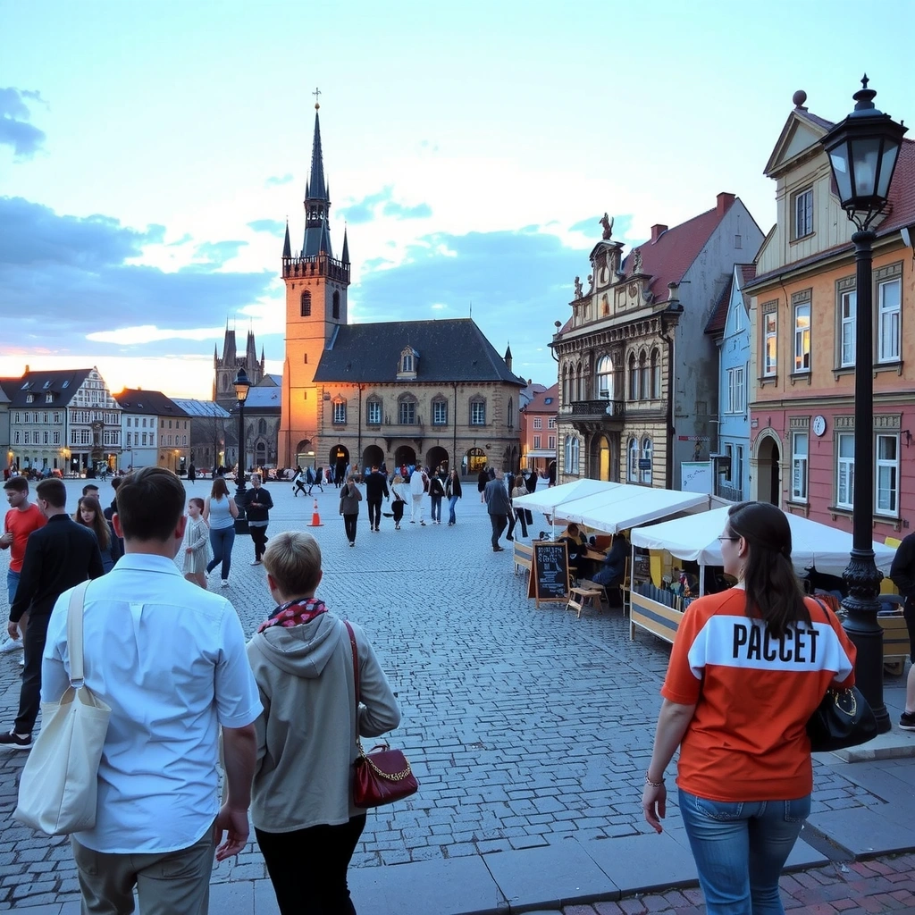 Prague historic center location