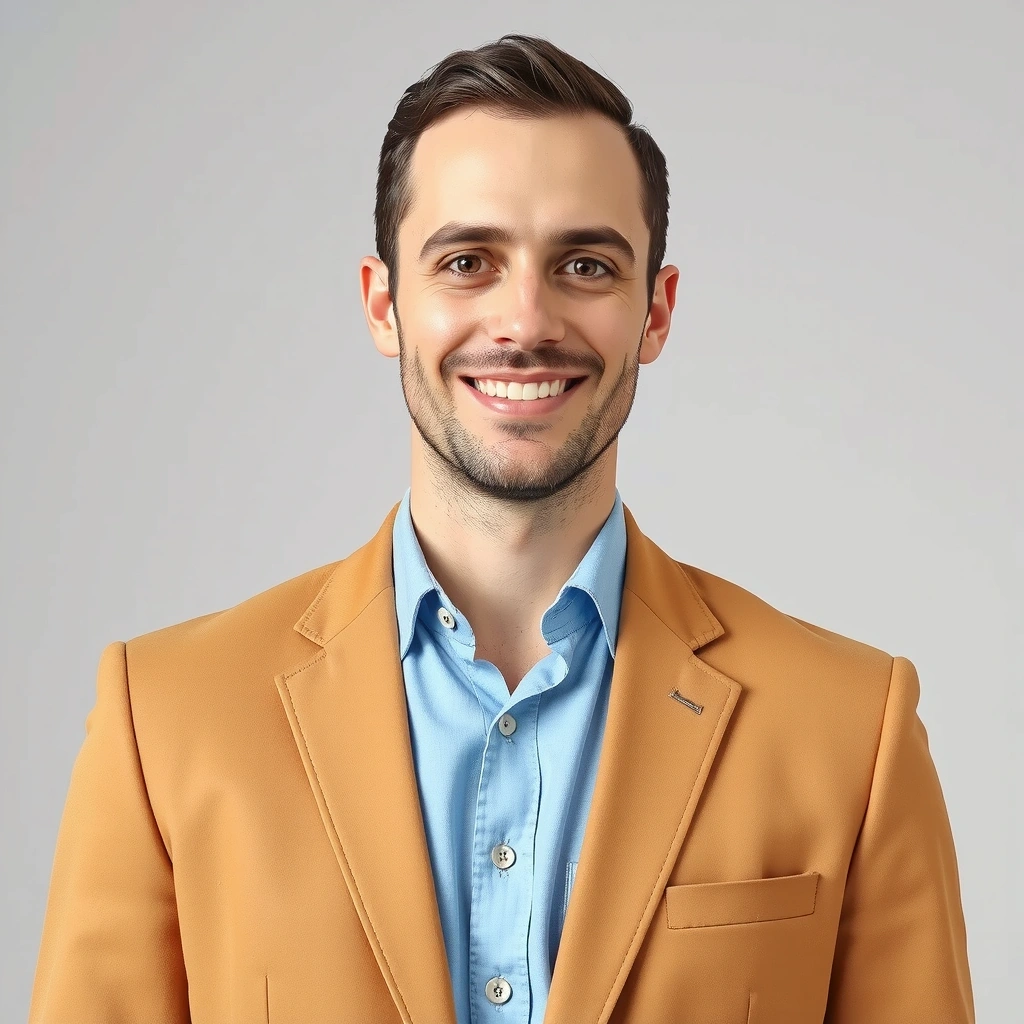 Satisfied male customer