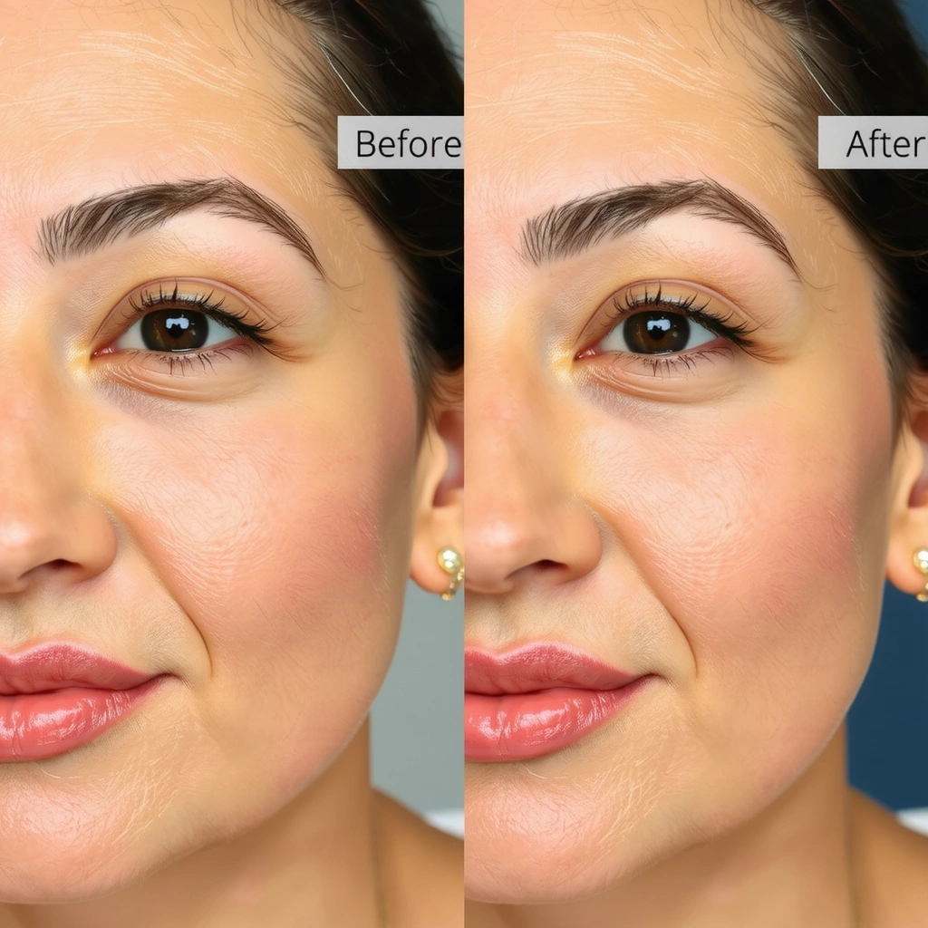 After 30 days of VitaPremium skincare routine