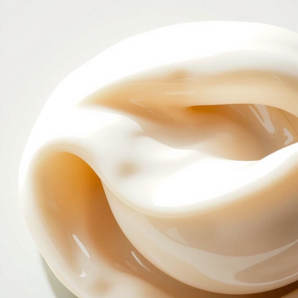 Silky cream texture representing hydration and smoothness